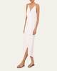 Solid Carly Midi Wrap Dress
