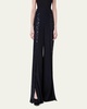 Felia Pixel Foil Embellished Double-Layer Pants