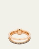 Iconica 18K Rose Gold Ring with Brown Diamonds