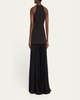 Lana Pleated Halter Maxi Dress