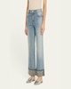 Weezy Embellished-Cuff Jeans