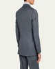 Men's Mini-Stitch Textured Wool Suit