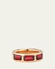 18K Rose Gold Iconica Garnet Band Ring