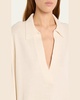Bobbie Cotton and Cashmere Polo Sweater