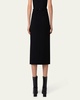 Pencil Wool Crepe Double-Face Skirt