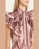 Crush Frilled Fitted Blouse