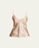Satin Blouse with Lace Detail