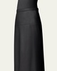 Midi Straight Leather Skirt