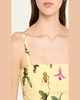 Orchid Print Poplin Cropped Tank