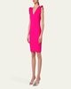 Signature Jersey Midi Dress with Ruffle Details