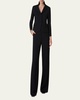 Amber Short Wool Crepe Double-Face Jacket