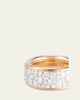 Iconica 18K Rose Gold Small Diamond Pave Band Ring