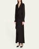 Talita Drape-Front Midi Dress