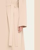 Shawl-Collar Cashmere Wrap Coat