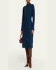 Belted Split-Cuff Shirtdress