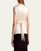 Tizzy Belted Silk Top