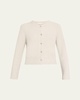Mother-of-Pearl Eyelash Knit Cardigan
