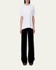 Luxe Seamed Cotton Short Sleeve T-Shirt
