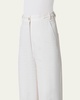 Finnian Wide Leg Cotton Stretch Denim Pants