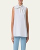 Tie Knot Heavy Cotton Poplin Blouse