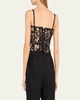 Cressida Floral Sequined Corset Top
