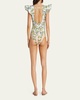 Daffodil-Print Mackenzie One-Piece Swimsuit (A-C Cup)
