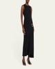 Molly Ribbed Pin-Embellished Maxi Dress