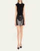 Agda Recycled Leather Mini Skirt