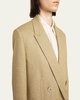 Long Double Breasted Wool Jacket