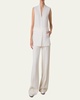 Fiyki Wide Leg Wool Double-Face Pants