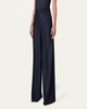 Floretta Prince of Wales Wide Leg Wool Trousers