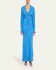 Long Crosscut Silk Dress