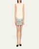 Ani Floral Hem Wool Mini Dress