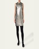 Laminated Corduroy Mini Dress