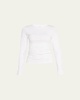 Magnetic Long-Sleeve Mesh Top