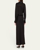 Talita Drape-Front Midi Dress