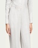 Houndstooth Classic Straight Trousers