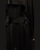 Soft Satin Belted Long Trench Coat