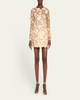 Bouquet Maraya Embroidered Illusion Mini Dress