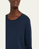 Hefiz Three Quarter Sleeve Cotton T-Shirt