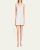 Vionette Striped Lace-Trim Chemise