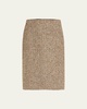 Cara Straight Houndstooth Skirt