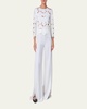 Fellia Silk Double Layer Wide-Leg Pants