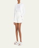 French Terry One-Button Blazer