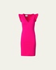 Signature Jersey Midi Dress with Ruffle Details