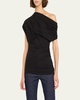 Alice Draped One-Shoulder Tee