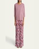 Hefiz Three Quarter Sleeve Cotton T-Shirt