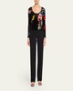 Delaina Scoop-Neck Velvet Top