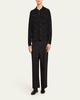 Men's Crystal-Embellished Polo Sweater