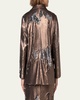 Laars Bicolor Sequined Oversized Jacket